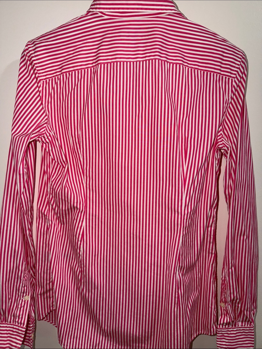 Ralph Lauren Pink and White Striped Button-Down Shirt - Picture 6 of 7